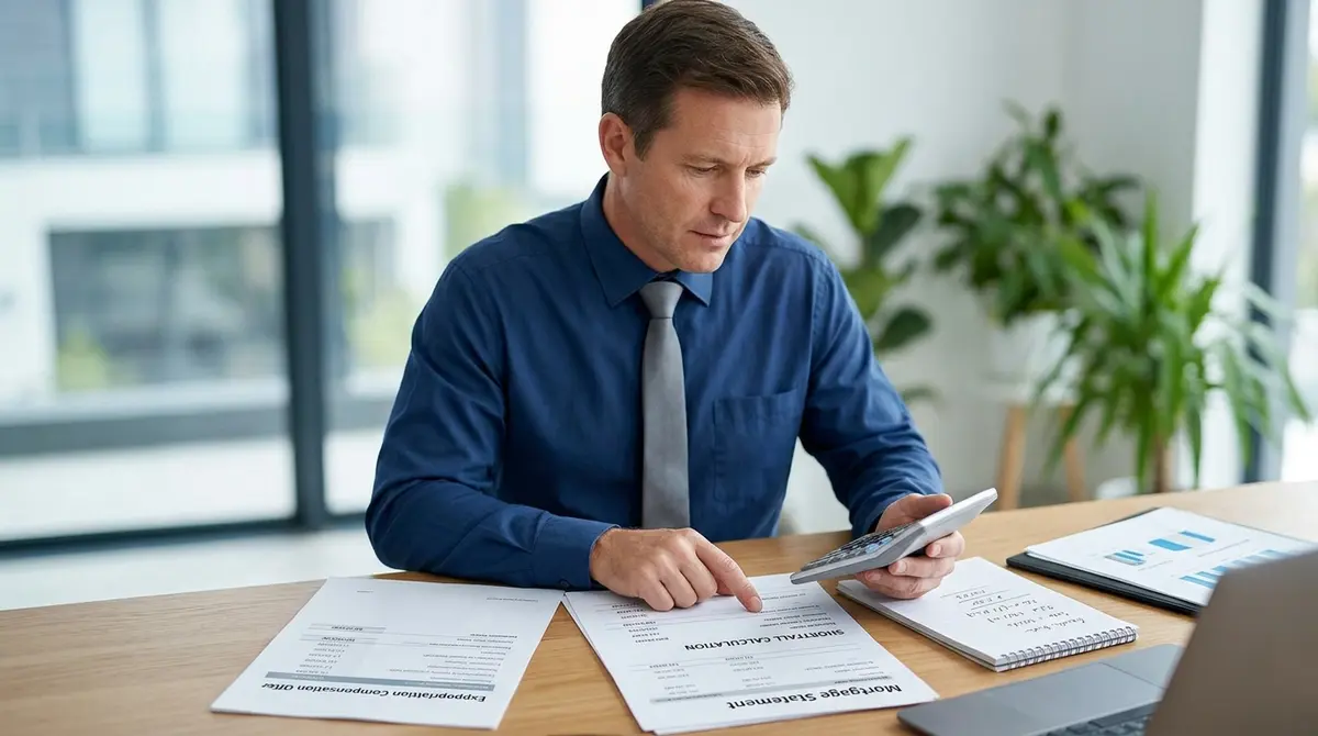 Financial shortfall calculation showing mortgage debt exceeding expropriation compensation