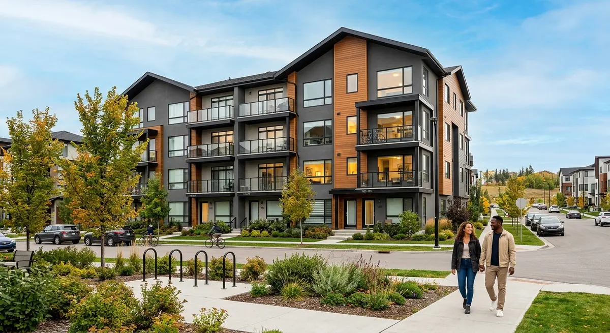 A modern multi-family rental property in Calgary demonstrating real estate investment growth