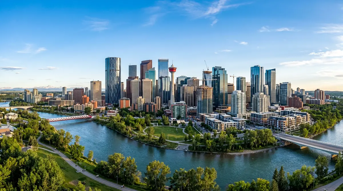 A panoramic view of the Calgary skyline highlighting the robust 2026 real estate market