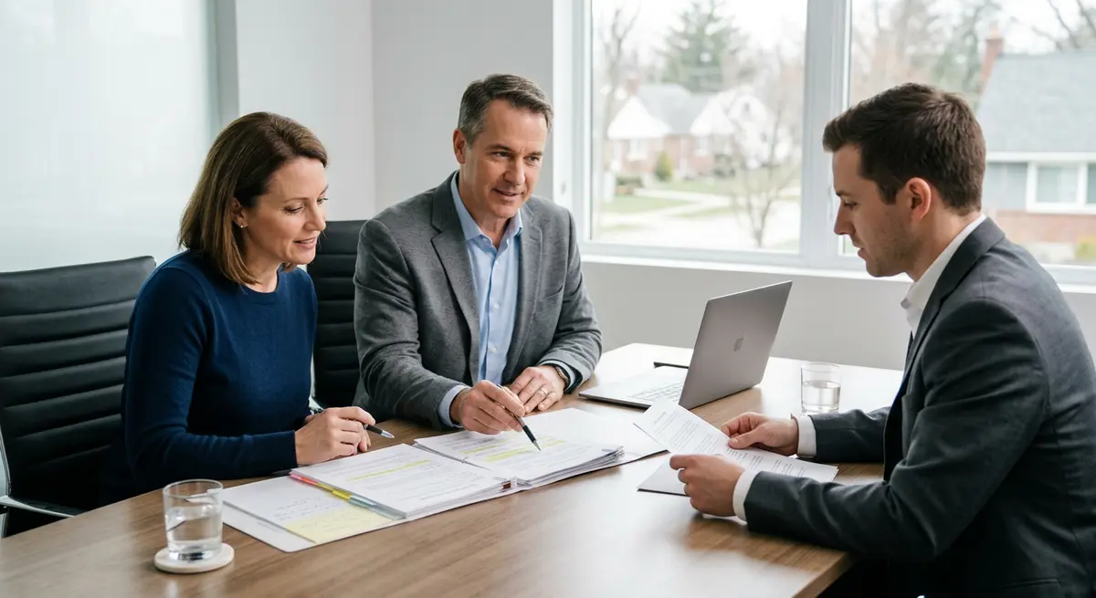 Homeowner and legal counsel successfully negotiating a loan modification to stop foreclosure