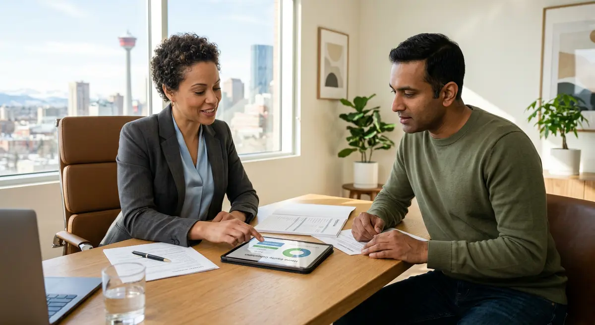 Step by step process of applying for an alternative mortgage in Alberta showing equity calculation and appraisal