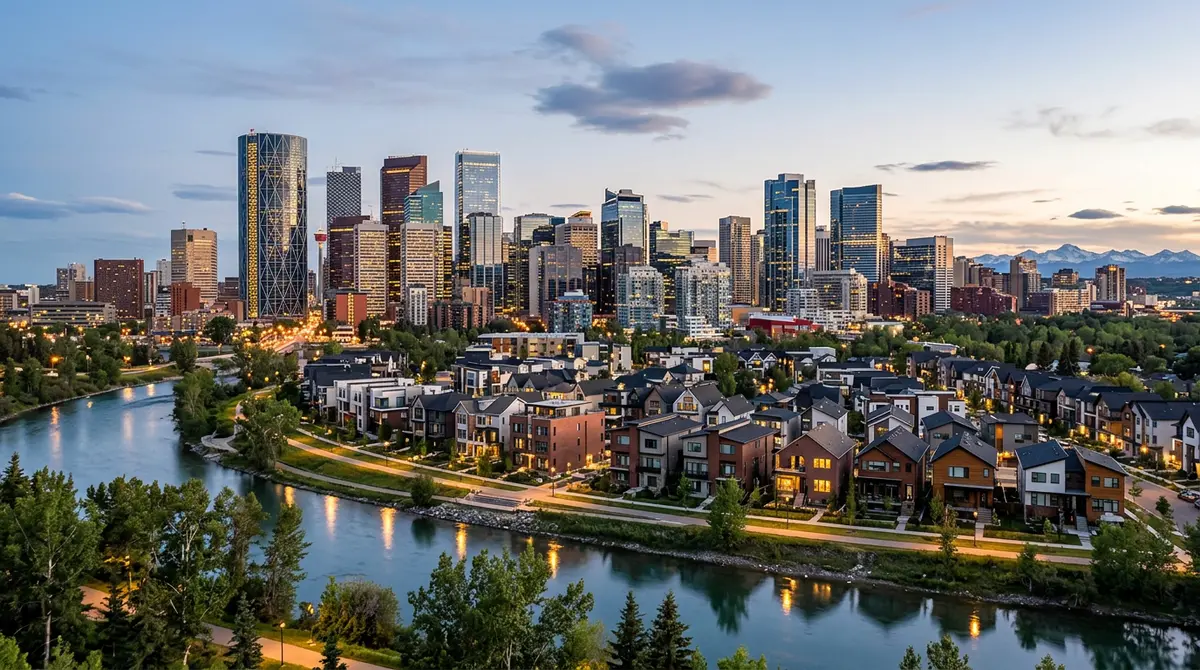 Calgary skyline representing the local real estate market for alternative private lending and home equity loans