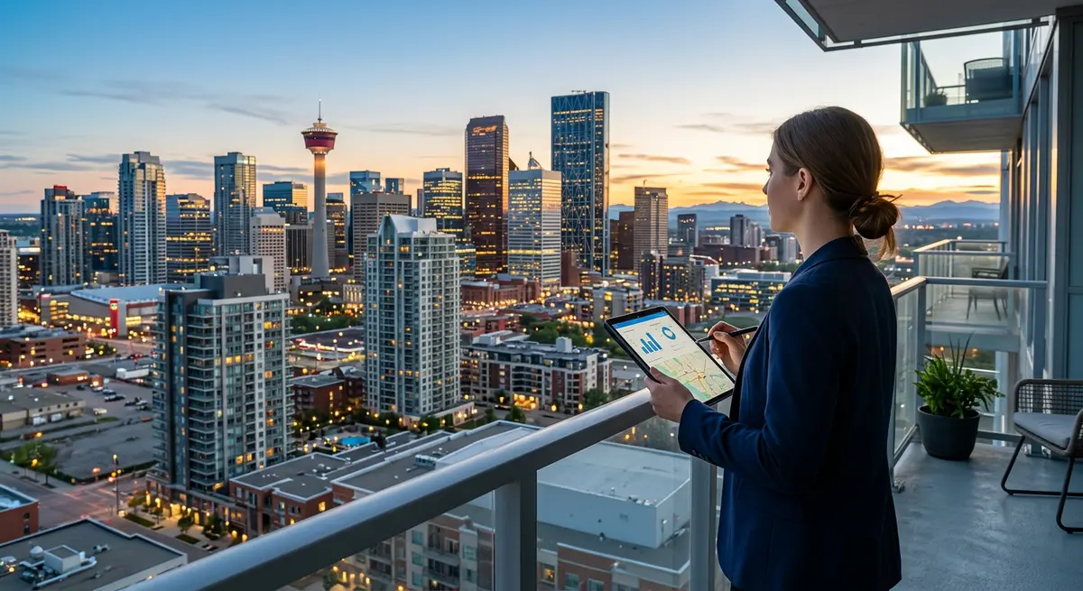 Calgary skyline highlighting the local real estate market and property valuation trends