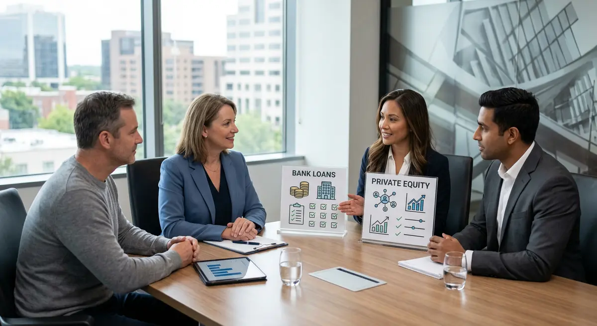 Comparison of commercial bank loans versus private equity lending for medical clinics