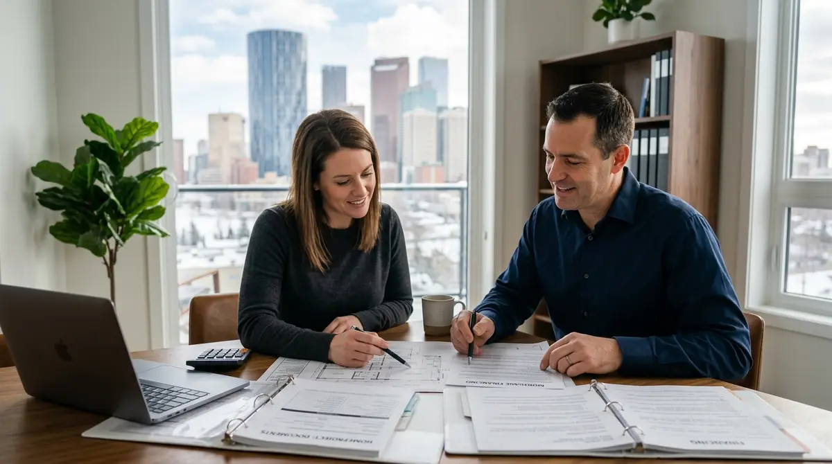 A modern, newly renovated legal basement suite in Calgary featuring egress windows and updated kitchen appliances